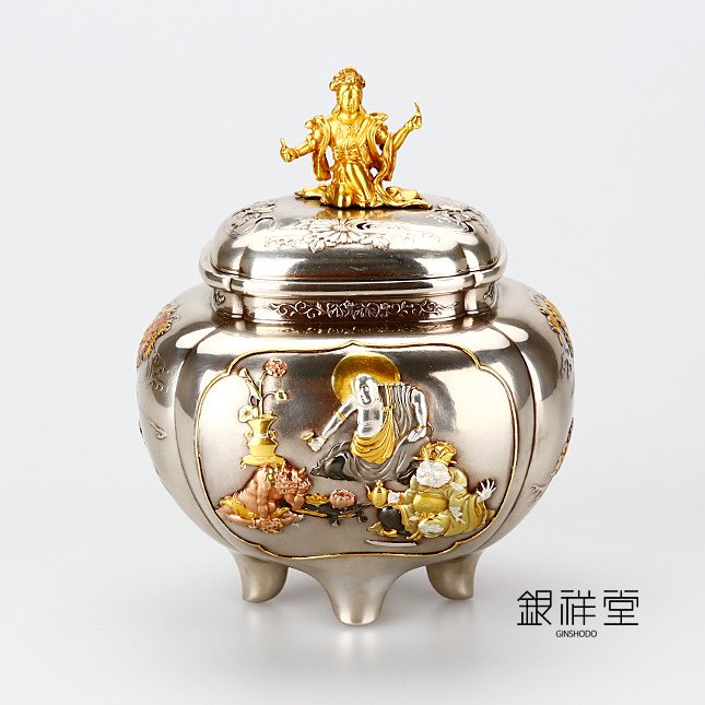 銀香炉 奏楽天人香炉