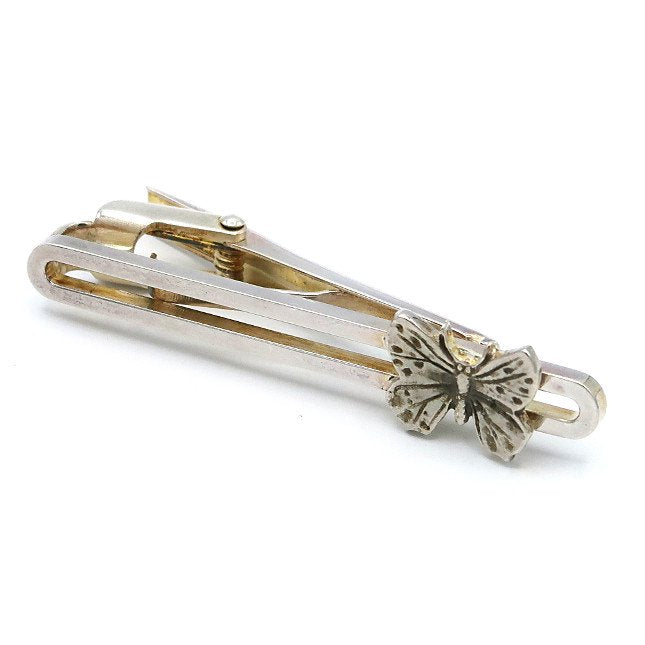 silver bow tie pin