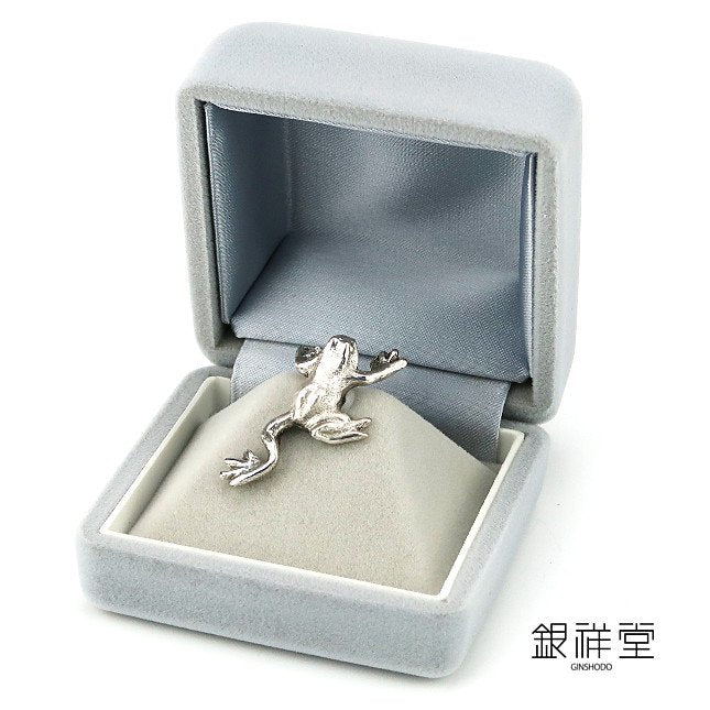 Silver Frog Tie Tack No.2