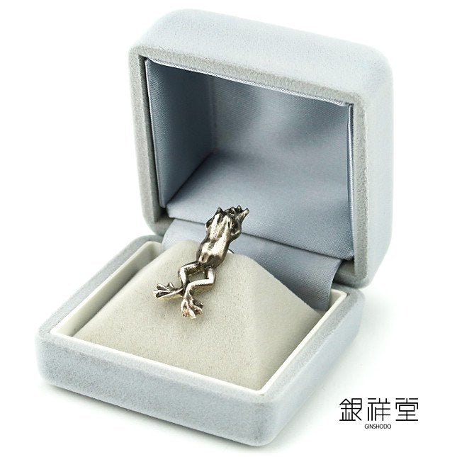 Silver Frog Tie Tack No.3