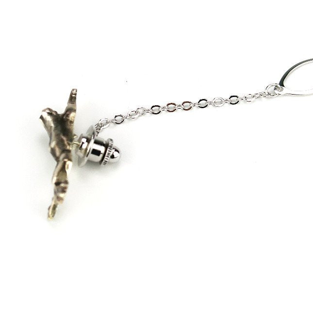 Silver Frog Tie Tack No.3