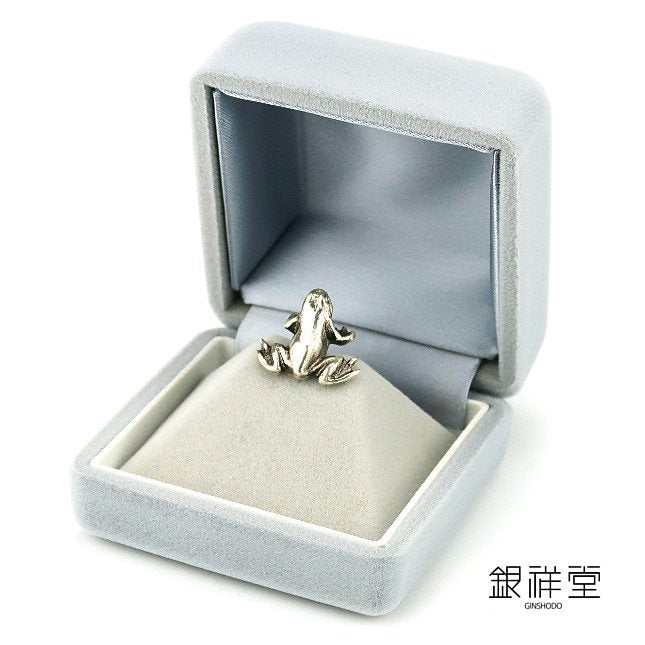 Silver Frog Tie Tack No.4