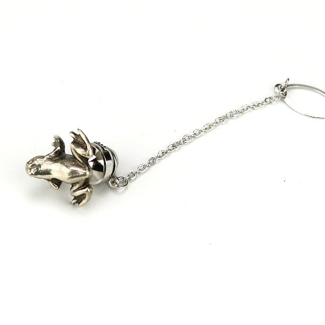 Silver Frog Tie Tack No.4