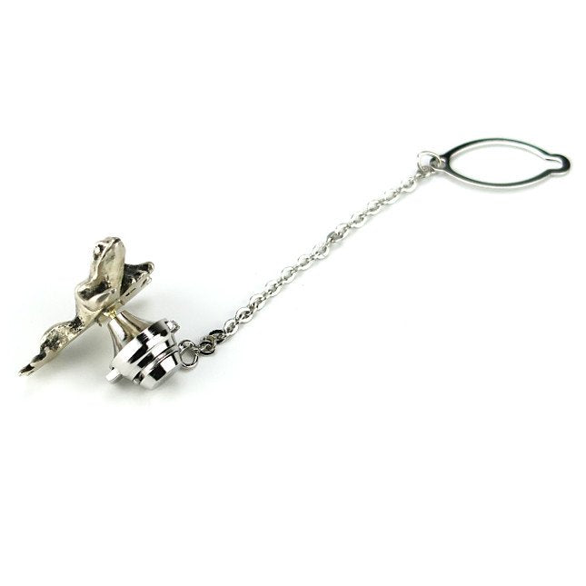 Silver Frog Tie Tack No.5