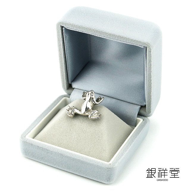 Silver Frog Tie Tack No.6