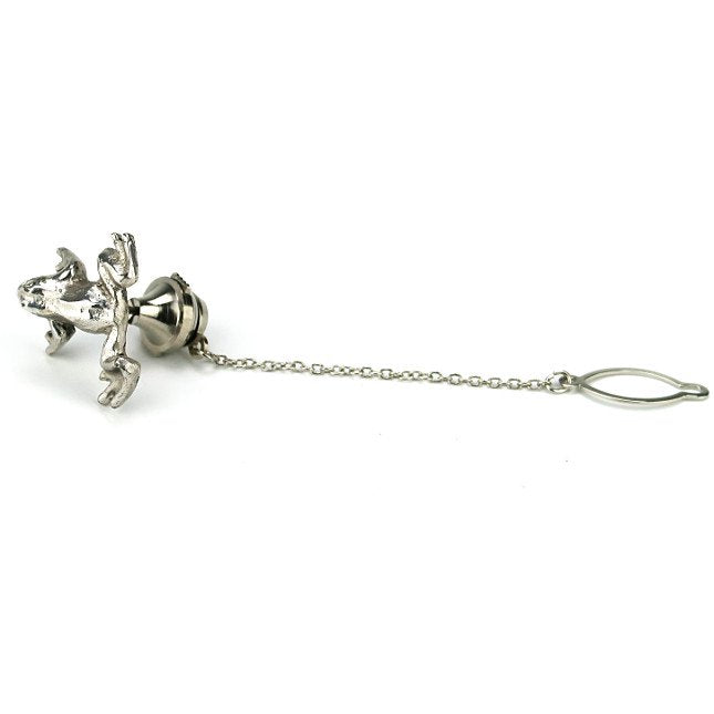 Silver Frog Tie Tack No.6