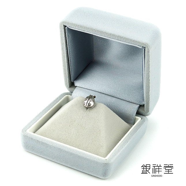 Silver gold bug tie tack