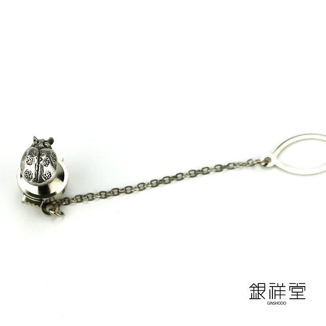Silver gold bug tie tack