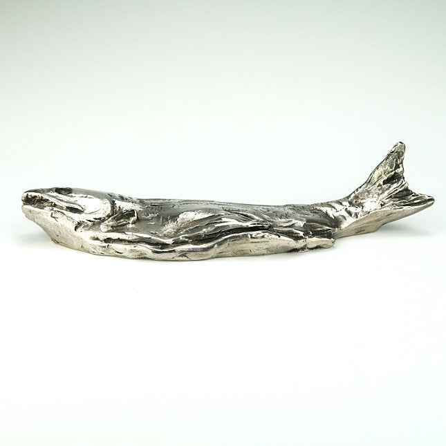 Silver Paperweight Salmon Kitamura Seibo Prototype