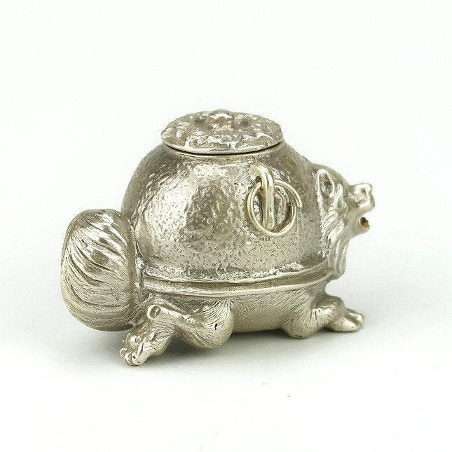 Silver Water Drop Bunbuku Chagama by Hirose