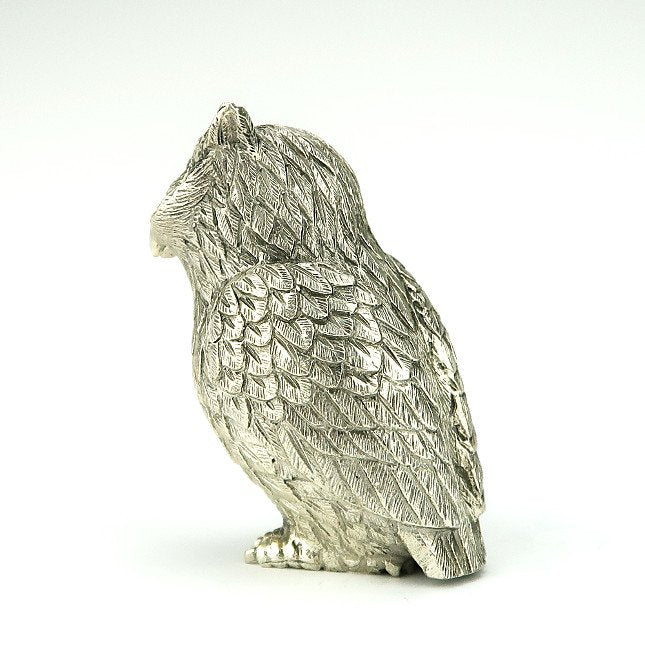 Silver Waterdrop Owl by Hirose