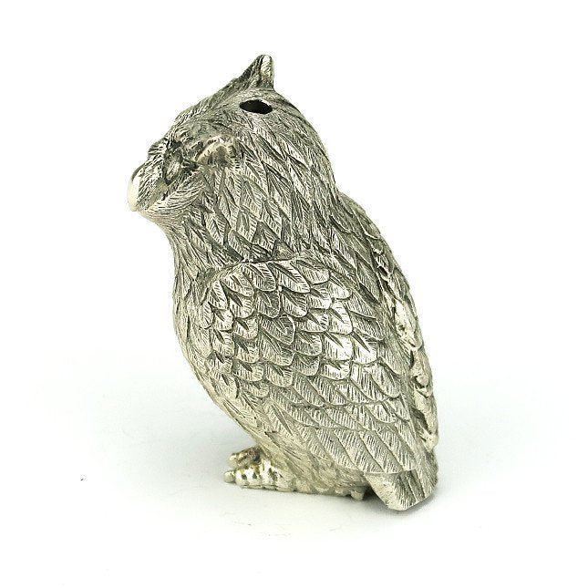 Silver Waterdrop Owl by Hirose
