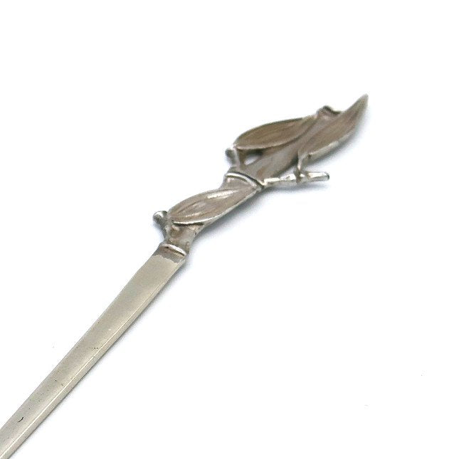 Silver confectionery toothpick bamboo