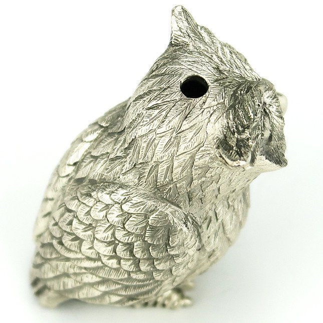 Silver Waterdrop Owl by Hirose